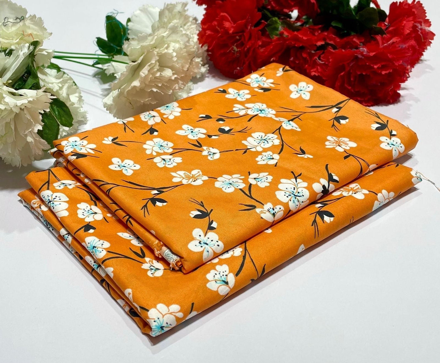 Ladies 2-Piece β Micro Polo Cotton with Floral Print | D-123