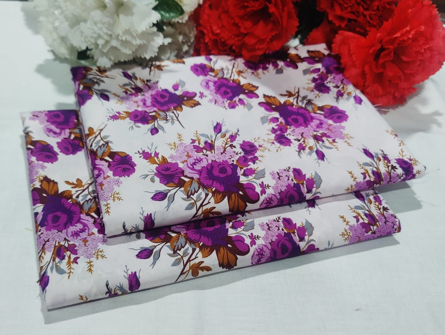Ladies 2-Piece β Micro Polo Cotton with Floral Print | D-130