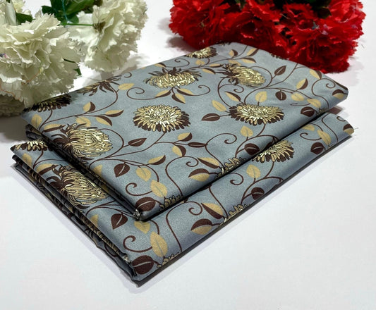 Ladies 2-Piece – Micro Polo Cotton with Floral Print | D-127