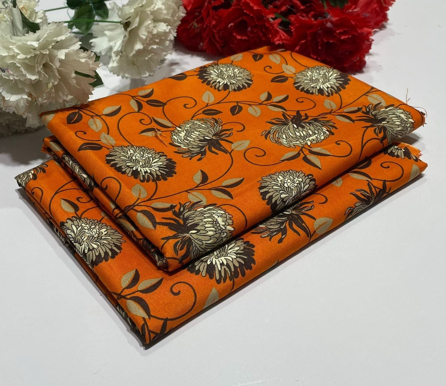 Ladies 2-Piece – Micro Polo Cotton with Floral Print | D-126