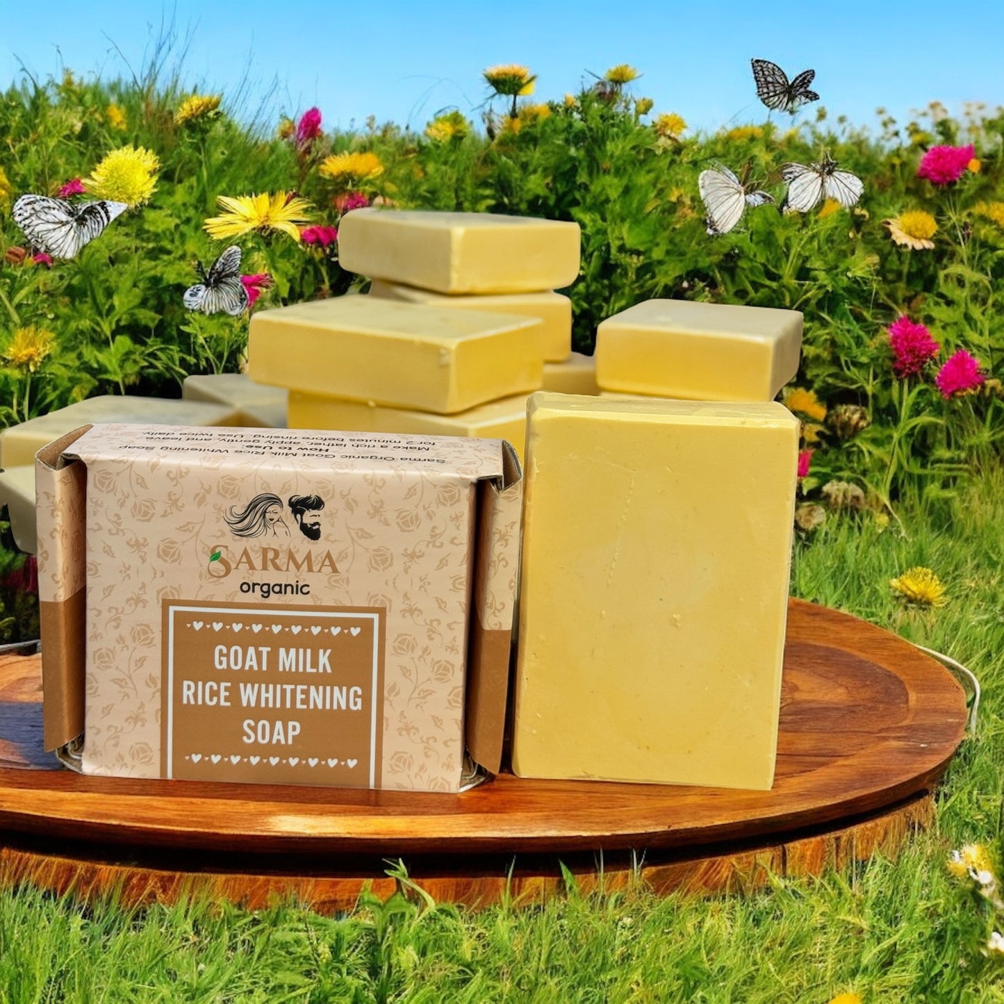 Goat Milk & Rice Whiting Tightening Soap