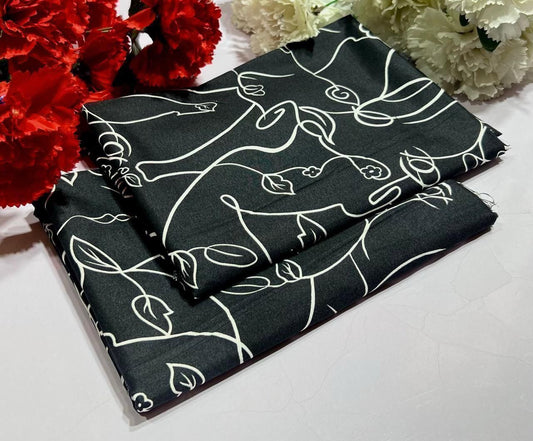 Ladies 2-Piece – Micro Polo Cotton with Floral Print | D-089