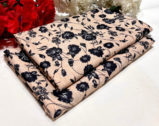 Ladies 2-Piece – Micro Polo Cotton with Floral Print | D-120