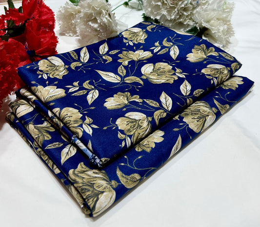 Ladies 2-Piece – Micro Polo Cotton with Floral Print | D-095
