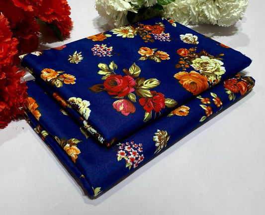 Ladies 2-Piece – Micro Polo Cotton with Floral Print | D-100