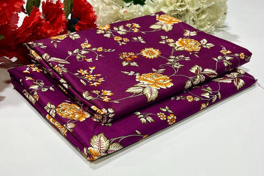 Ladies 2-Piece – Micro Polo Cotton with Floral Print | D-115
