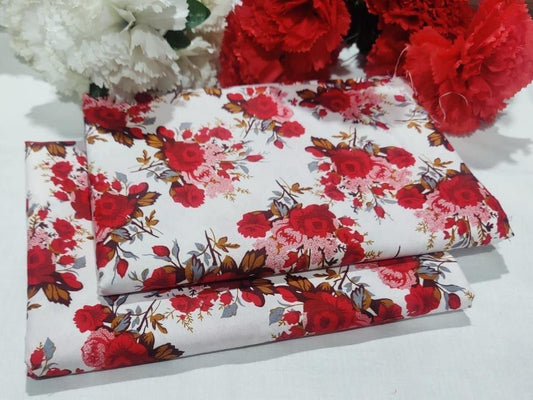 Ladies 2-Piece – Micro Polo Cotton with Floral Print | D-091