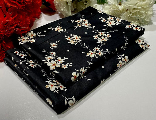 Ladies 2-Piece – Micro Polo Cotton with Floral Print | D-129