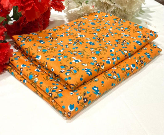 Ladies 2-Piece – Micro Polo Cotton with Floral Print | D-101